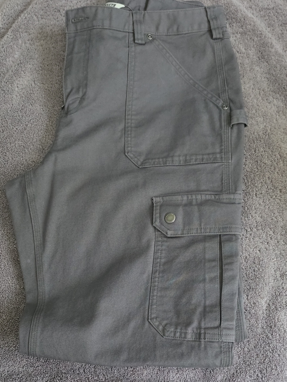 Duluth Trading Co Gray Women's Cargo Pants with Utility Pockets